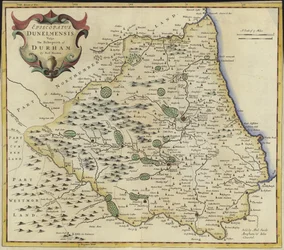 Mapa de Durham (gravura a cores)